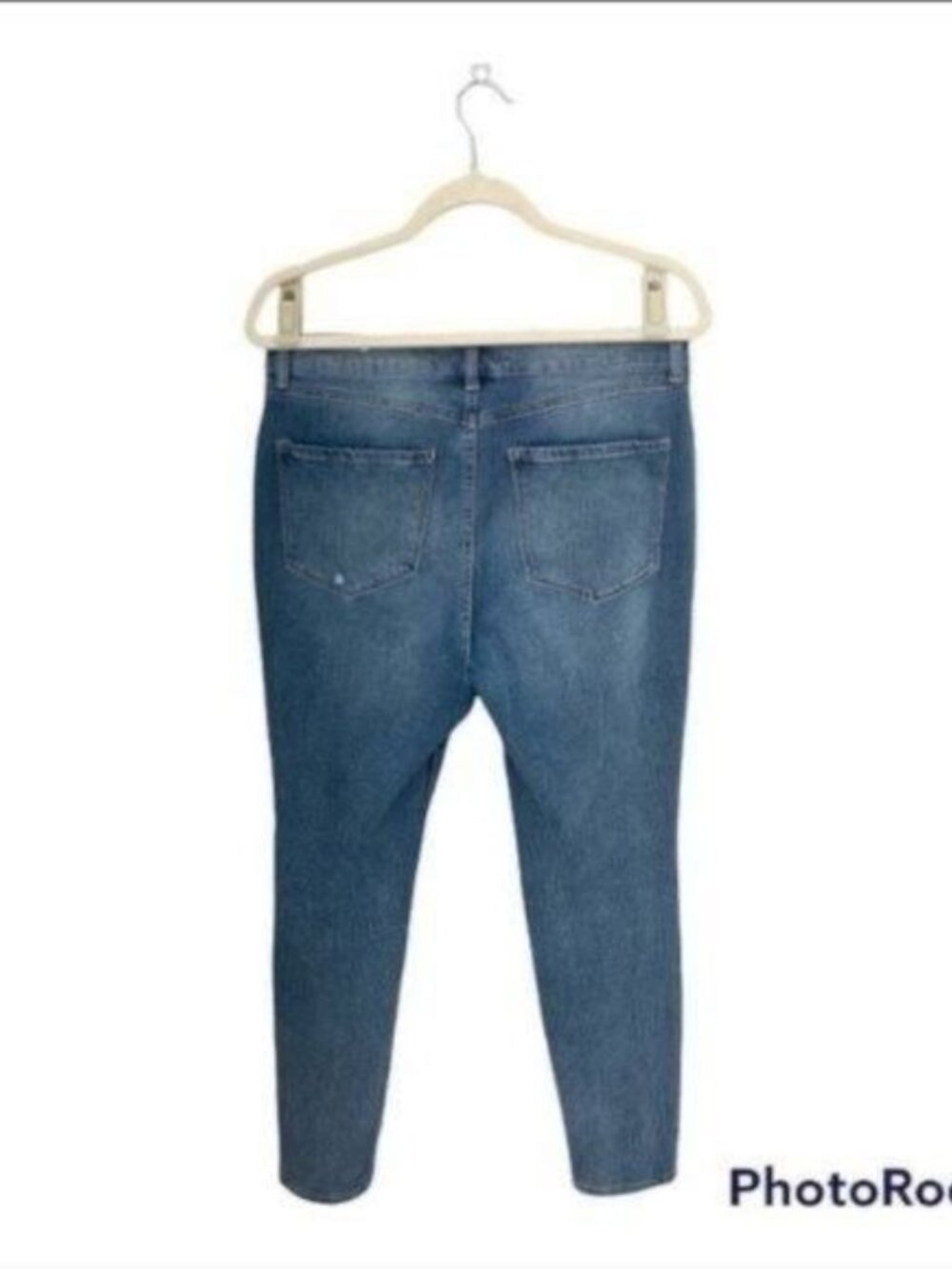 Rewash Juniors High Rise Skinny Jeans - Blue Floral Embroidery (Size 13/31) - Picture 8 of 9